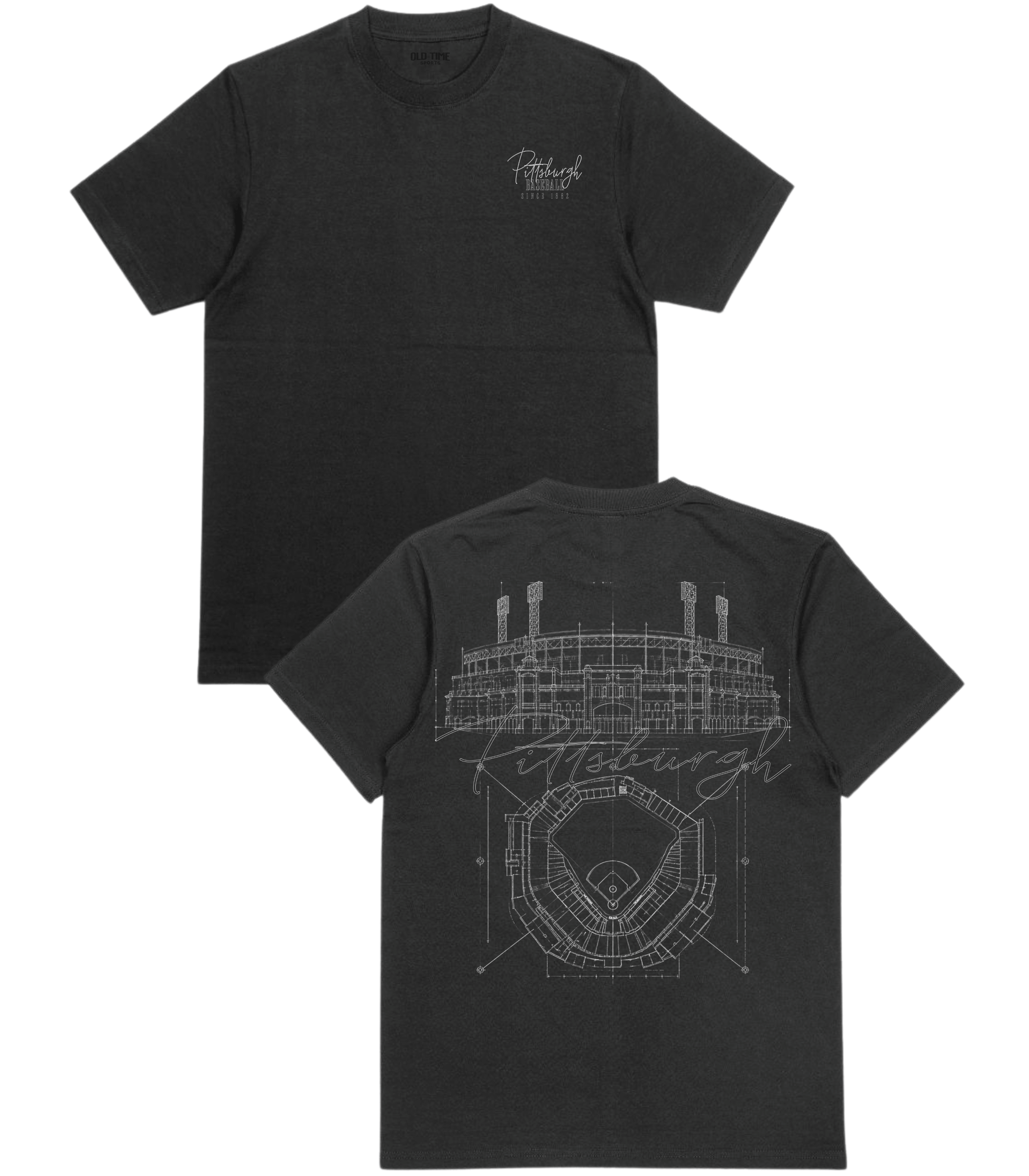 Pittsburgh Blueprints T-Shirt- Old Time Sports