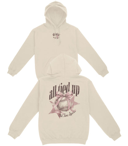 All Tied Up Baseball Basic Hoodie - Old Time Sports