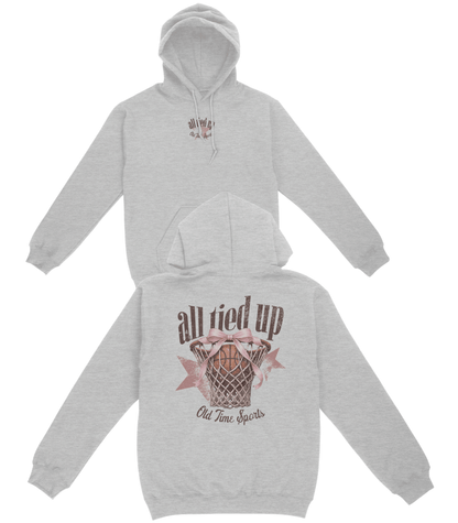 All Tied Up Basketball Basic Hoodie - Old Time Sports