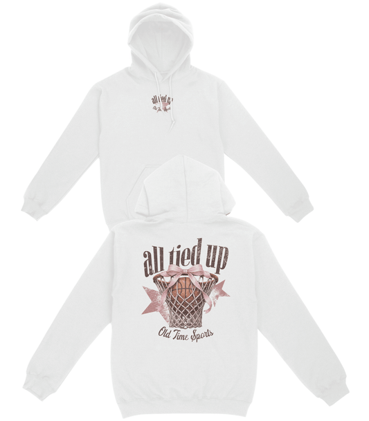 All Tied Up Basketball Basic Hoodie - Old Time Sports