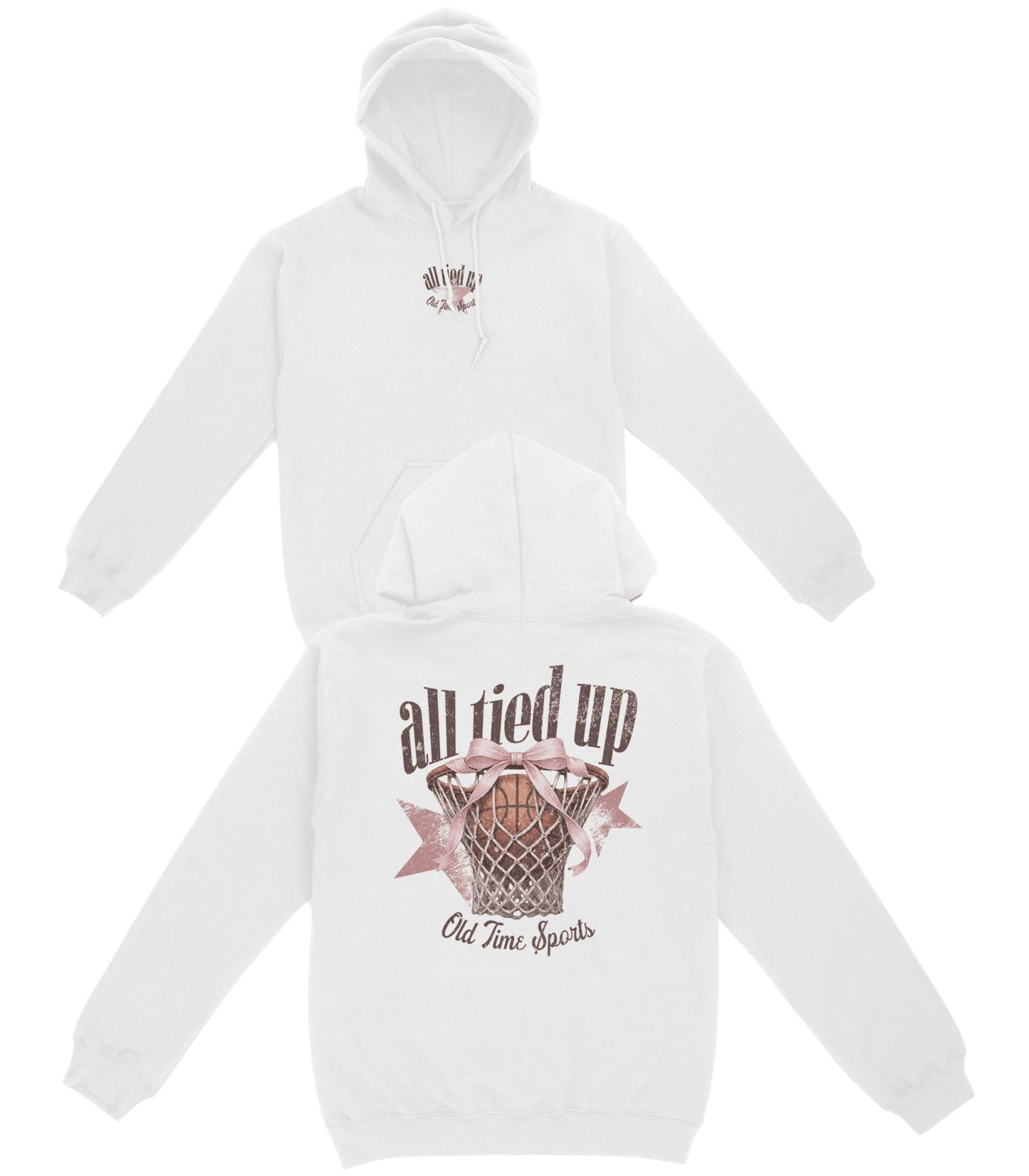All Tied Up Basketball Basic Hoodie
