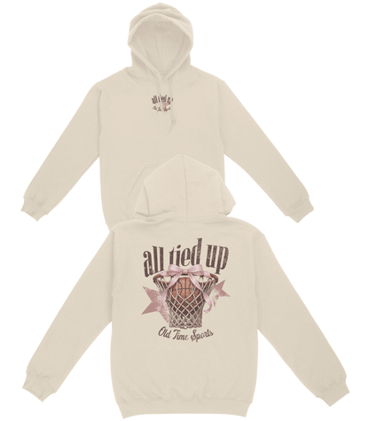 All Tied Up Basketball Basic Hoodie - Old Time Sports