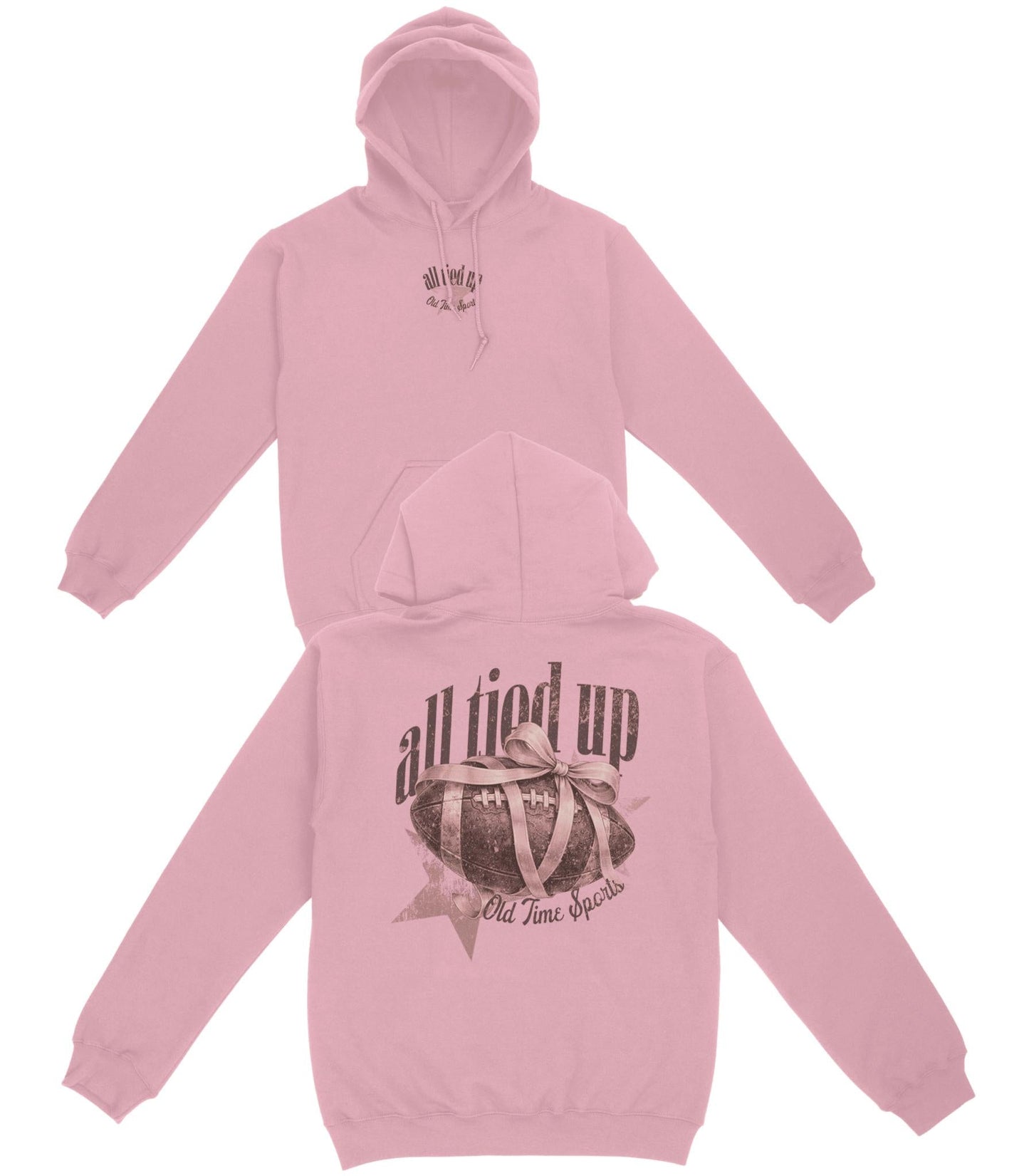 All Tied Up Football Basic Hoodie