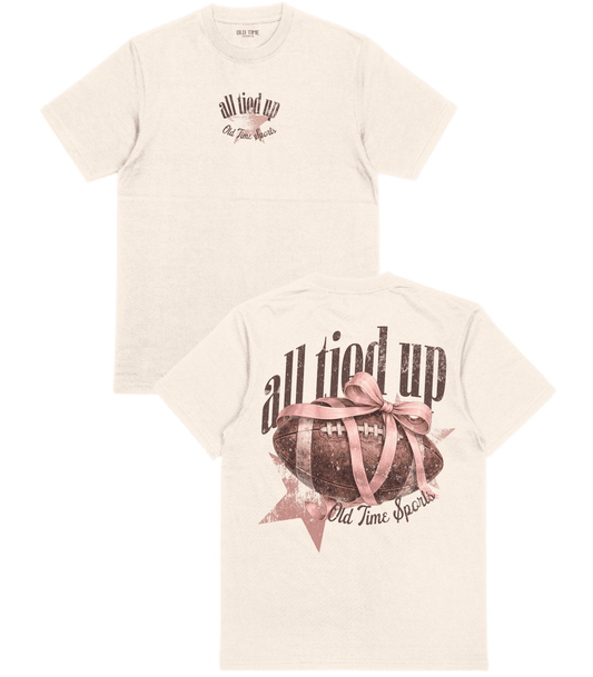 All Tied Up Football T-Shirt - Old Time Sports