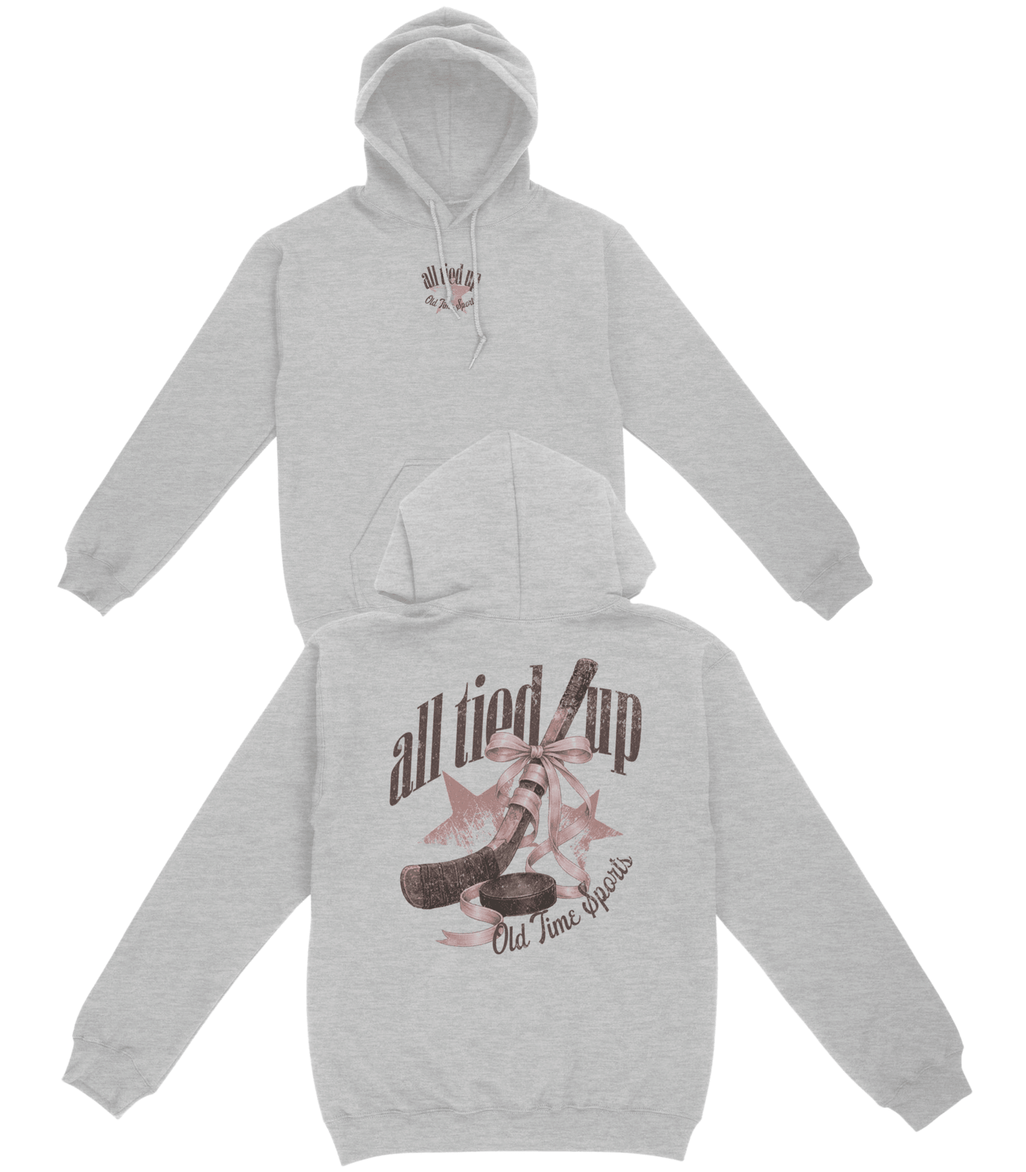 All Tied Up Hockey Basic Hoodie - Old Time Sports
