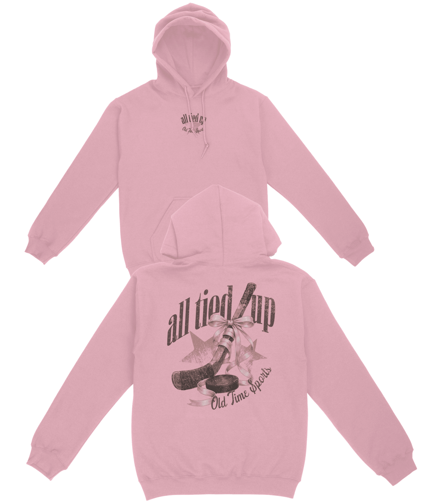 All Tied Up Hockey Basic Hoodie - Old Time Sports