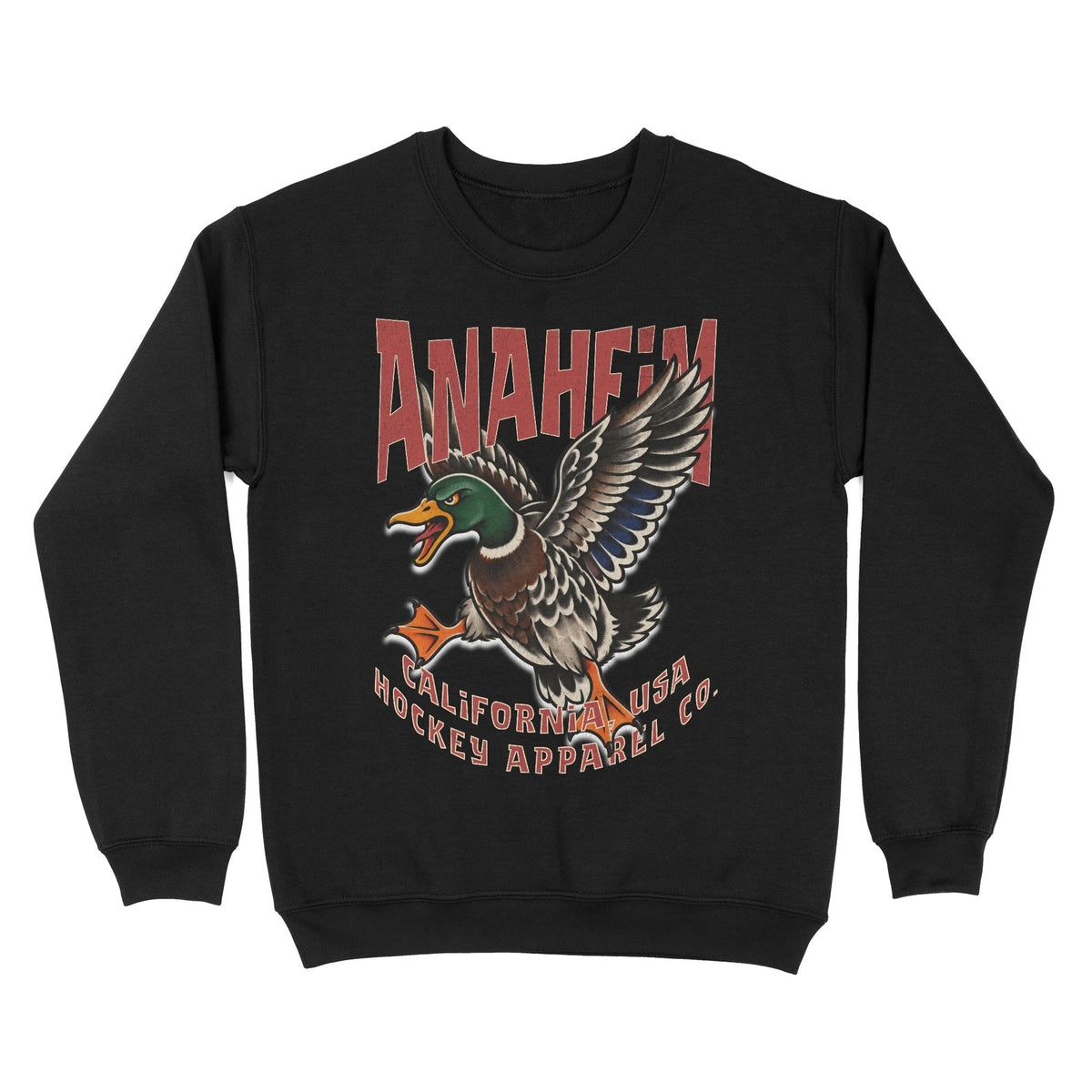 Anaheim Hockey Appl. Crewneck - Old Time Sports