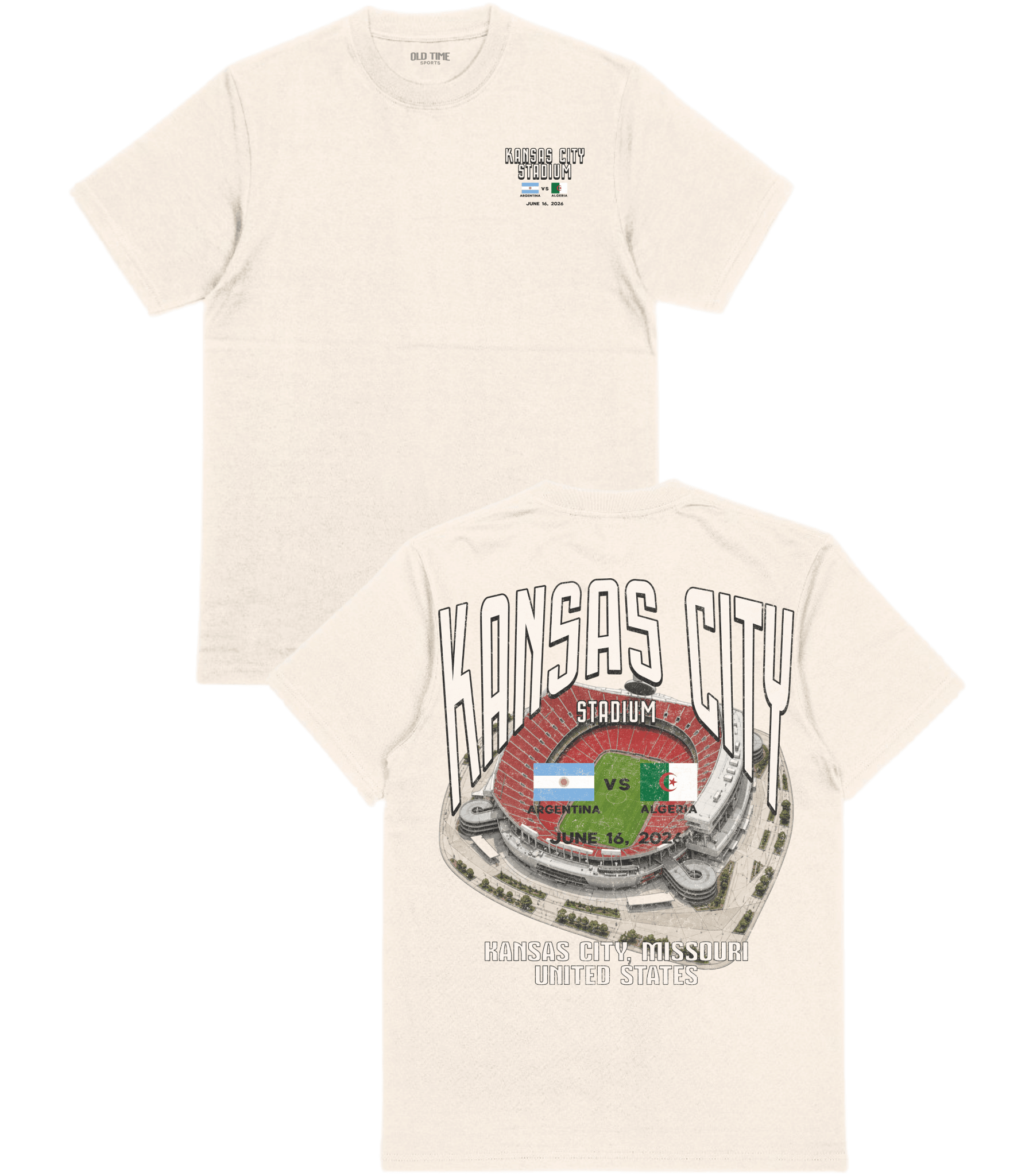 Argentina VS Algeria T-Shirt - Old Time Sports