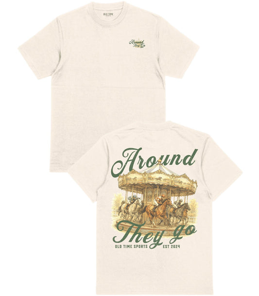 Around They Go T-Shirt - Old Time Sports