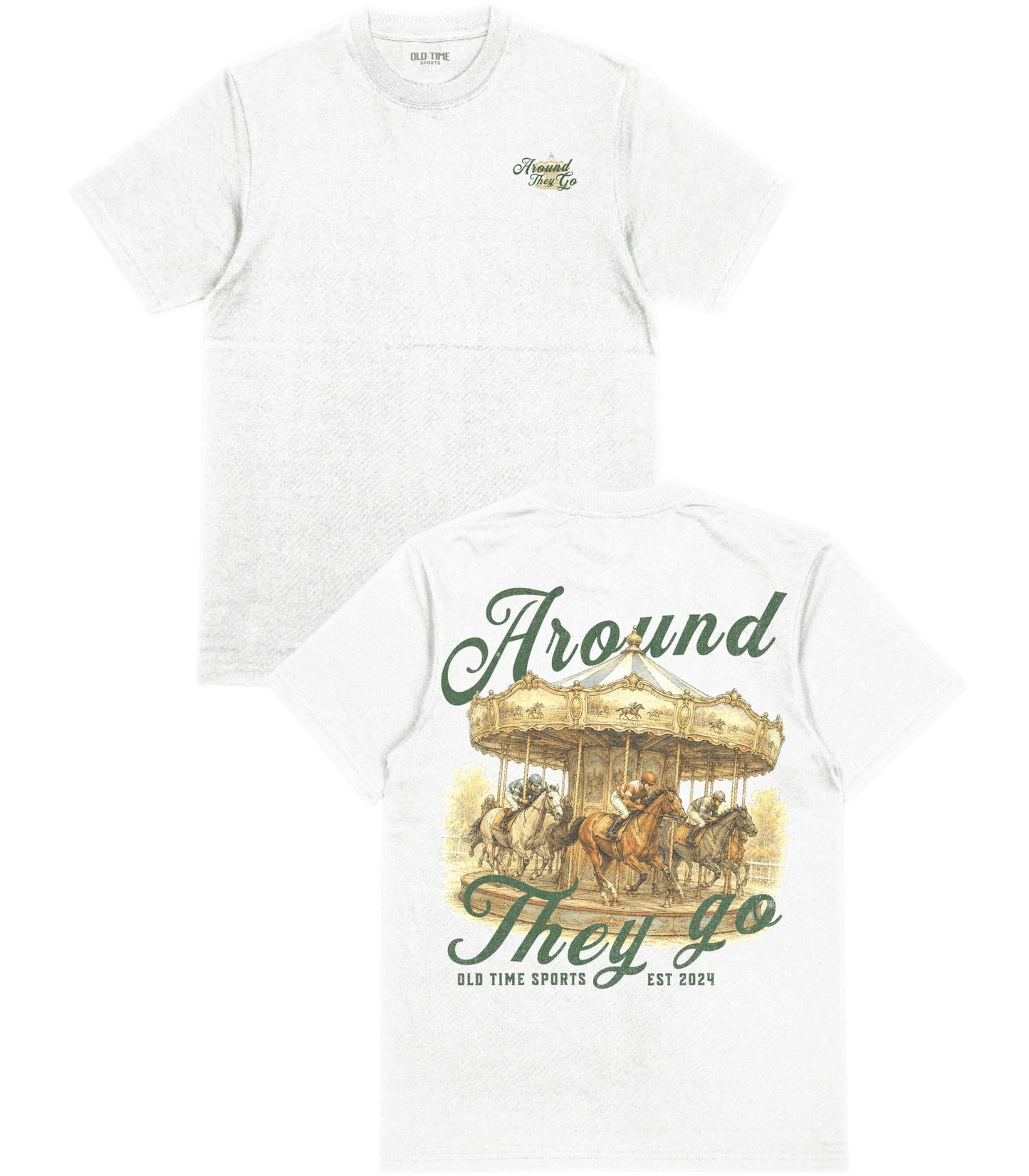 Around They Go T-Shirt - Old Time Sports