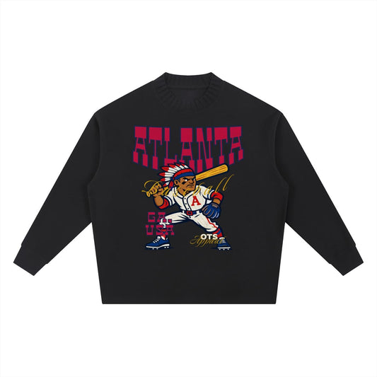 Atlanta Baseball Appl. Knitted Sweater - Old Time Sports