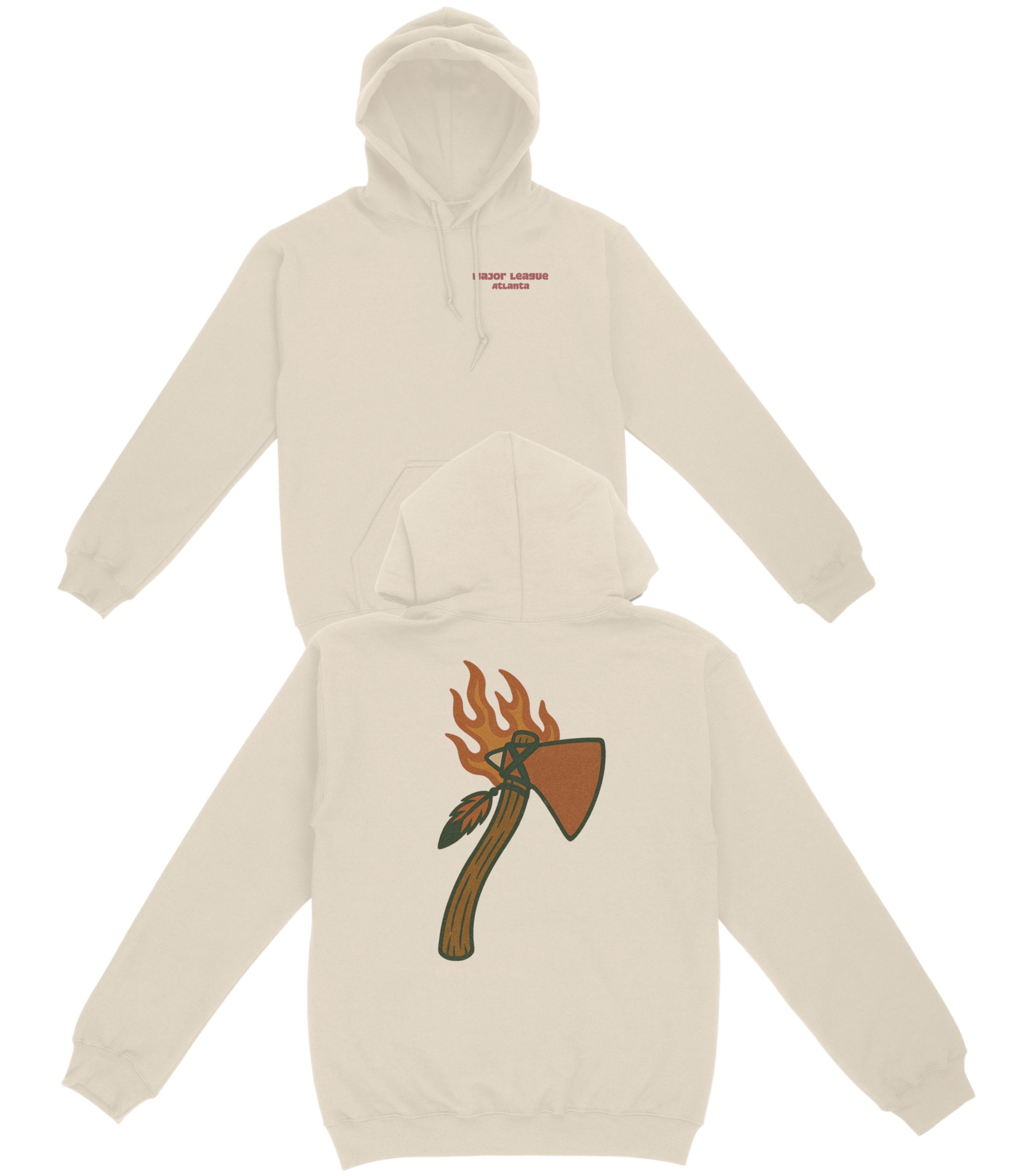 Atlanta Baseball v1 Basic Hoodie - Old Time Sports