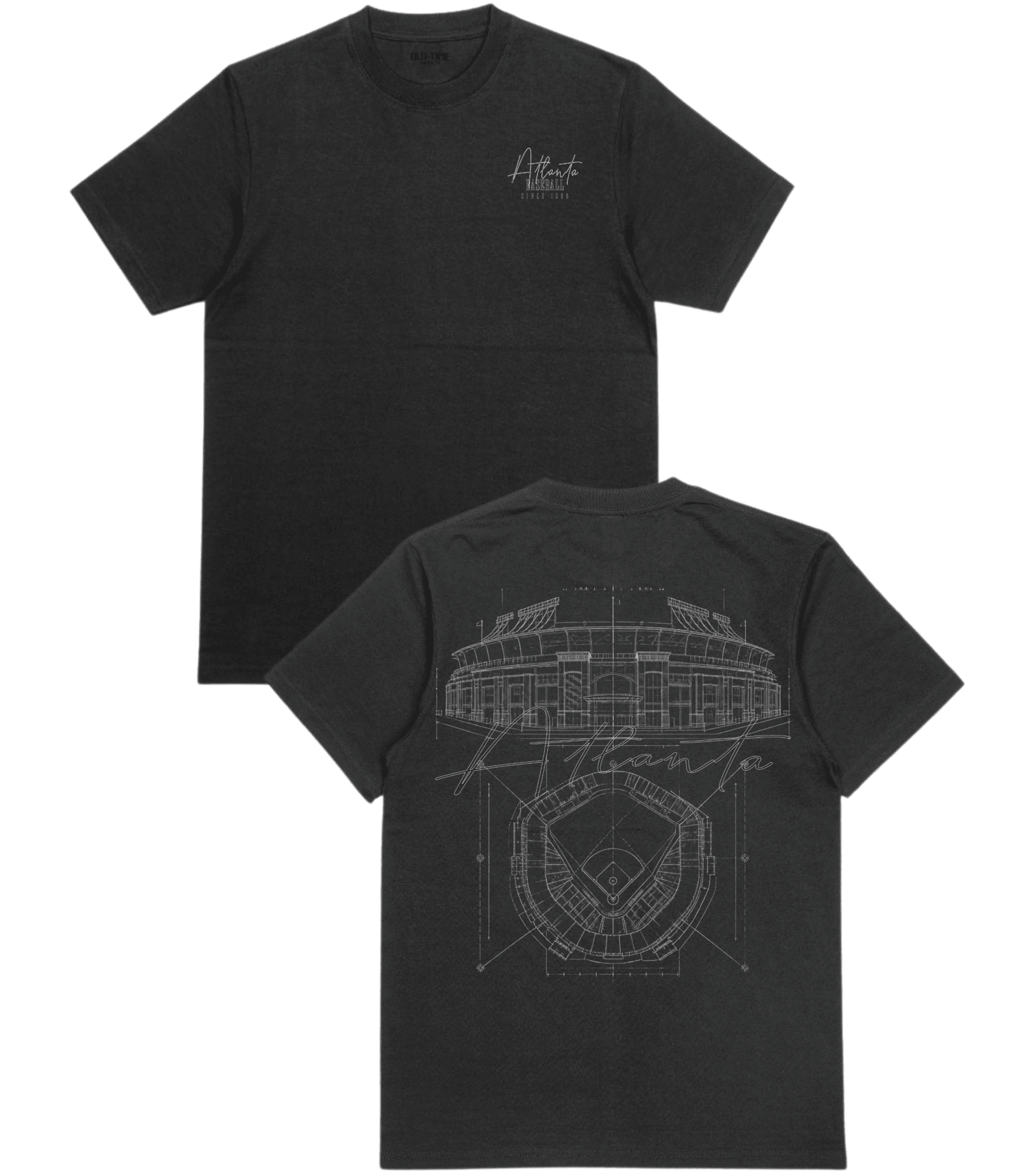 Atlanta Blueprints T-Shirt - Old Time Sports