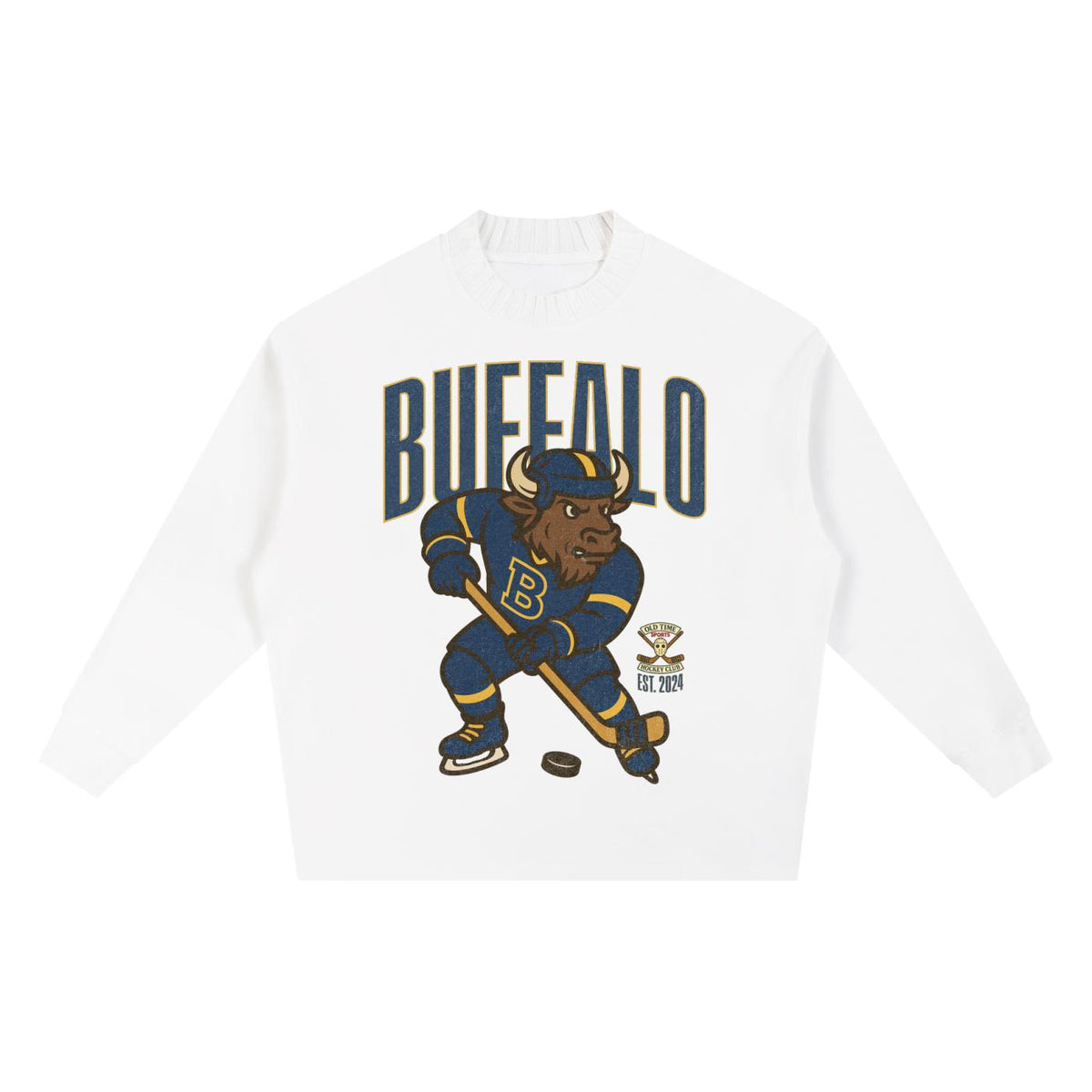 buffalo,hockey,one,unisex,knitted,sweater,tapstitch,dtg