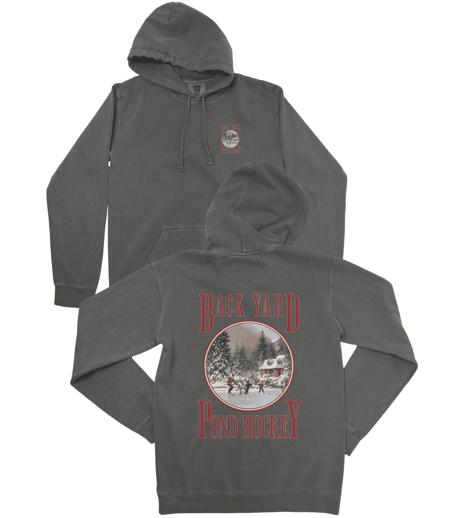 Back Yard Pond Hockey Premium Hoodie