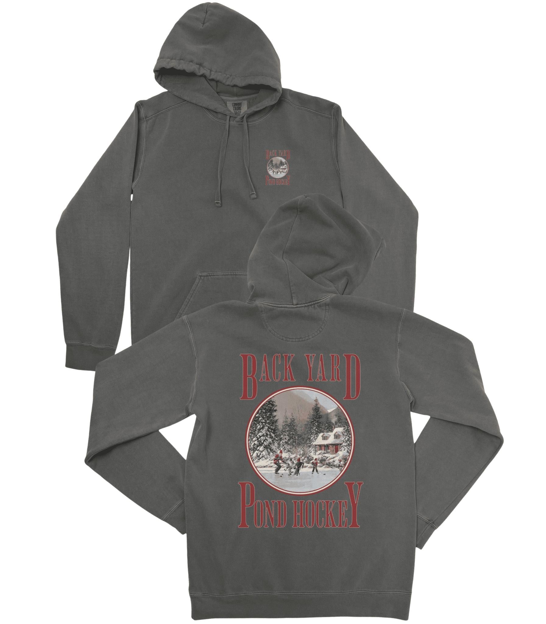 Back Yard Pond Hockey Premium Hoodie
