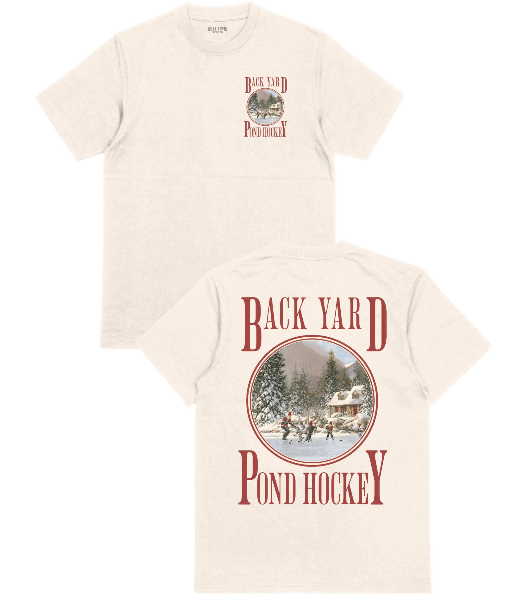 Back Yard Pond Hockey T-Shirt - Old Time Sports