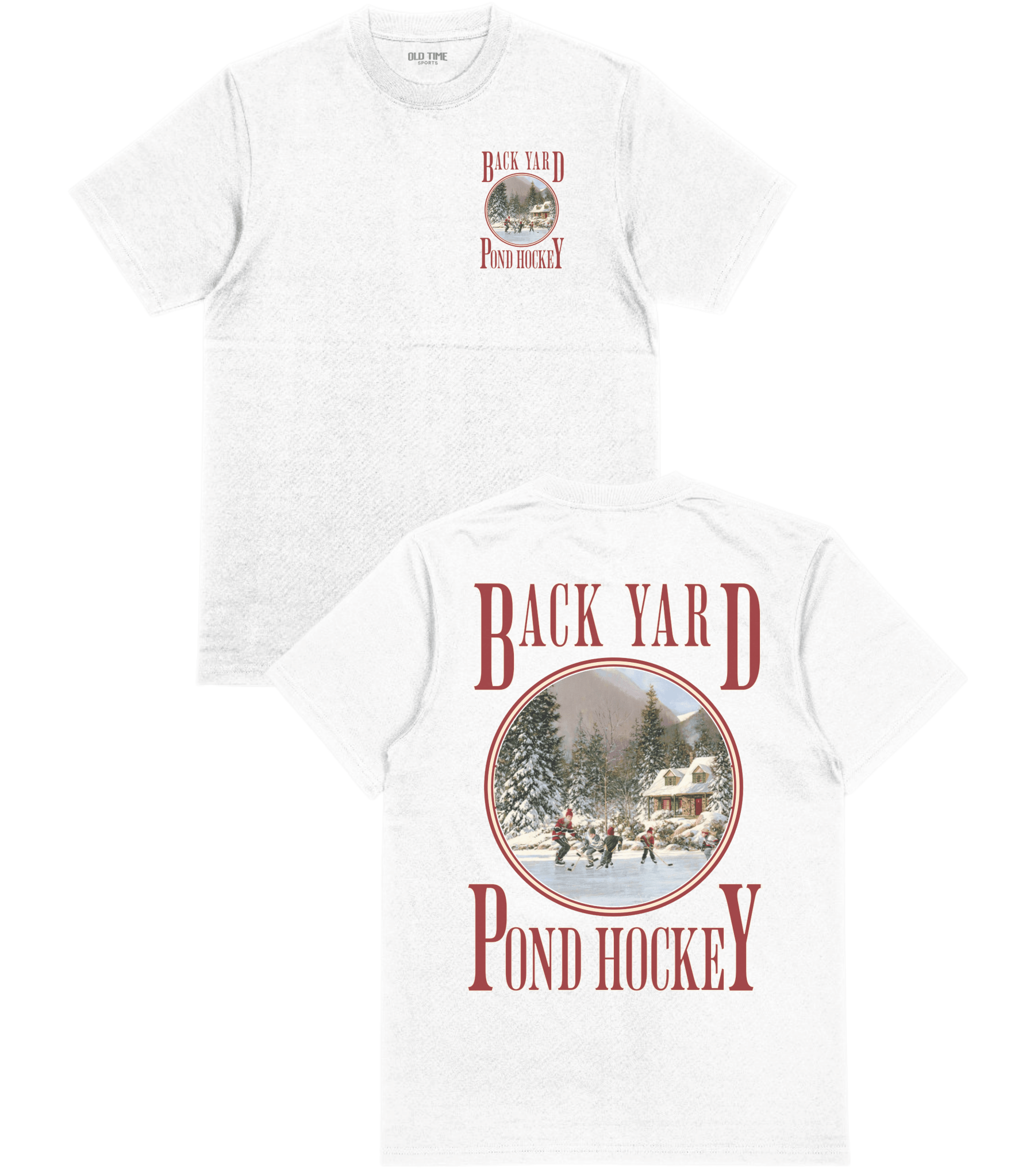 Back Yard Pond Hockey T-Shirt - Old Time Sports