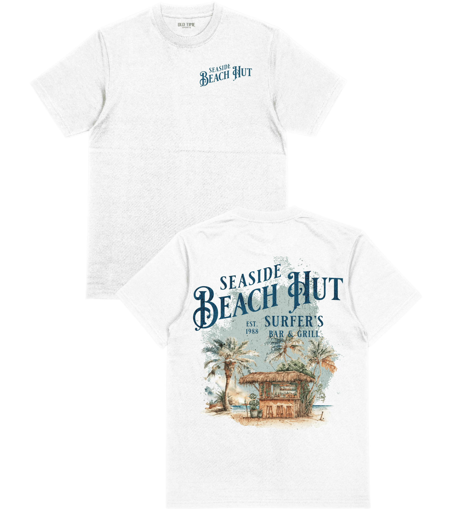 Beach Hut T-Shirt - Old Time Sports