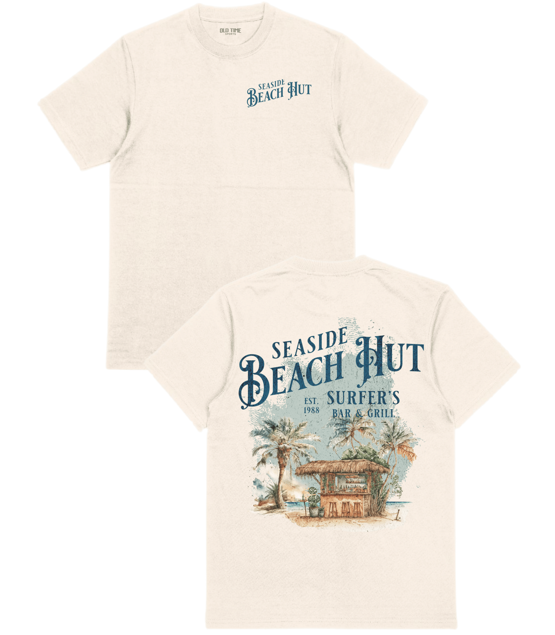Beach Hut T-Shirt - Old Time Sports