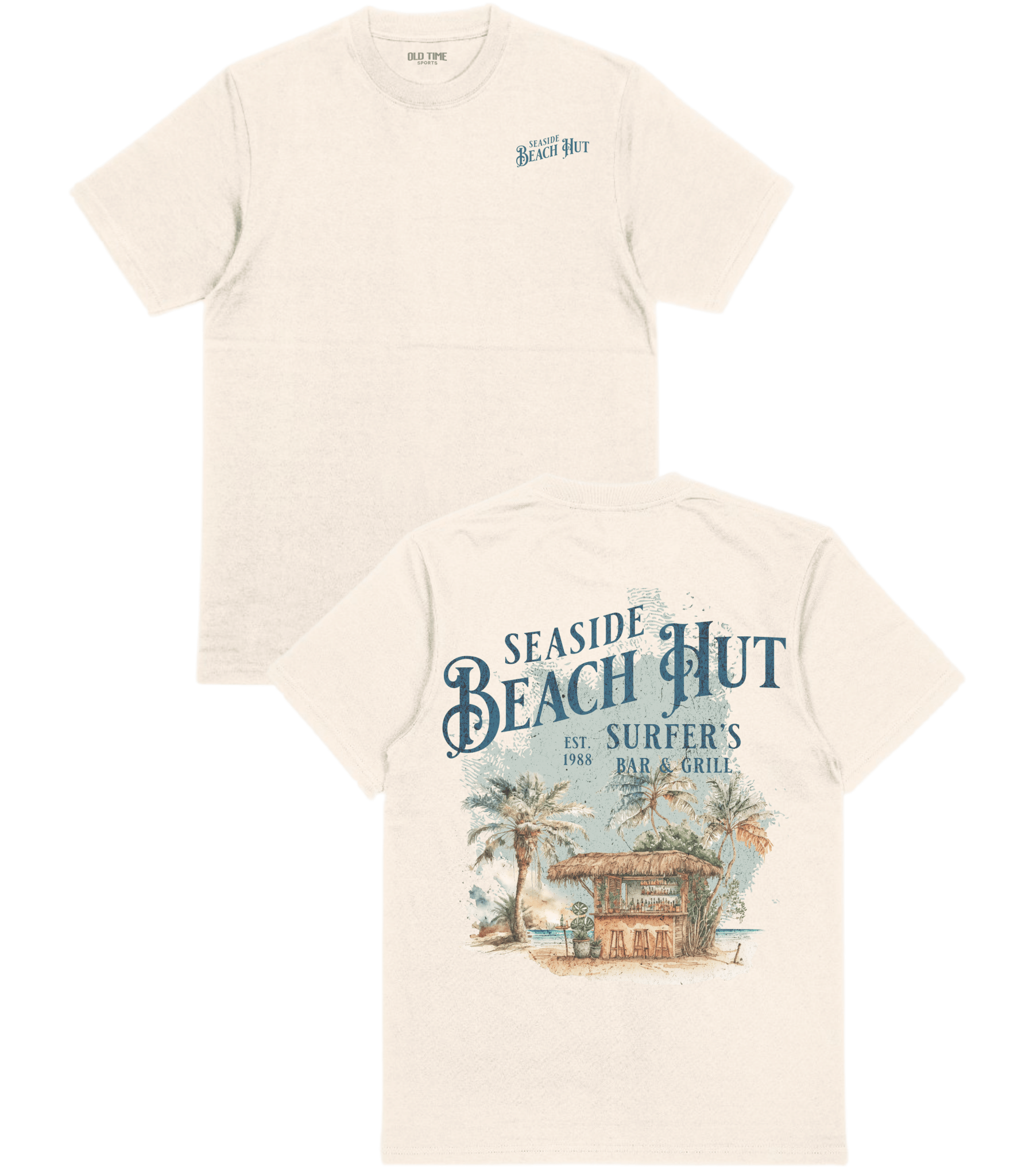 Beach Hut T-Shirt - Old Time Sports