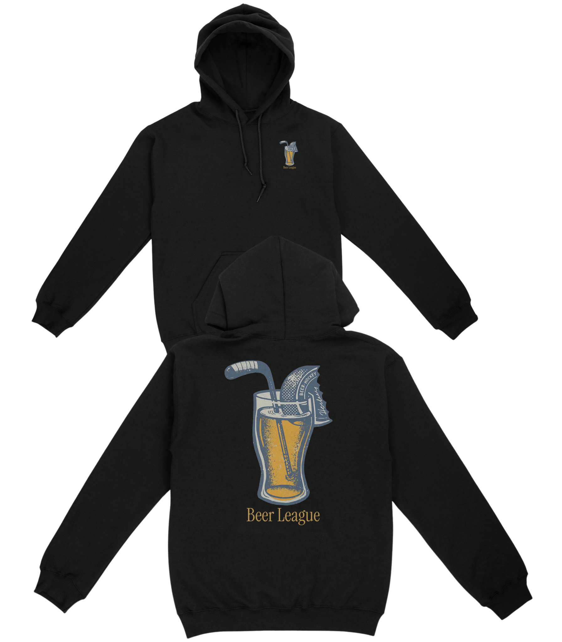 Beer League Hockey Basic Hoodie - Old Time Sports
