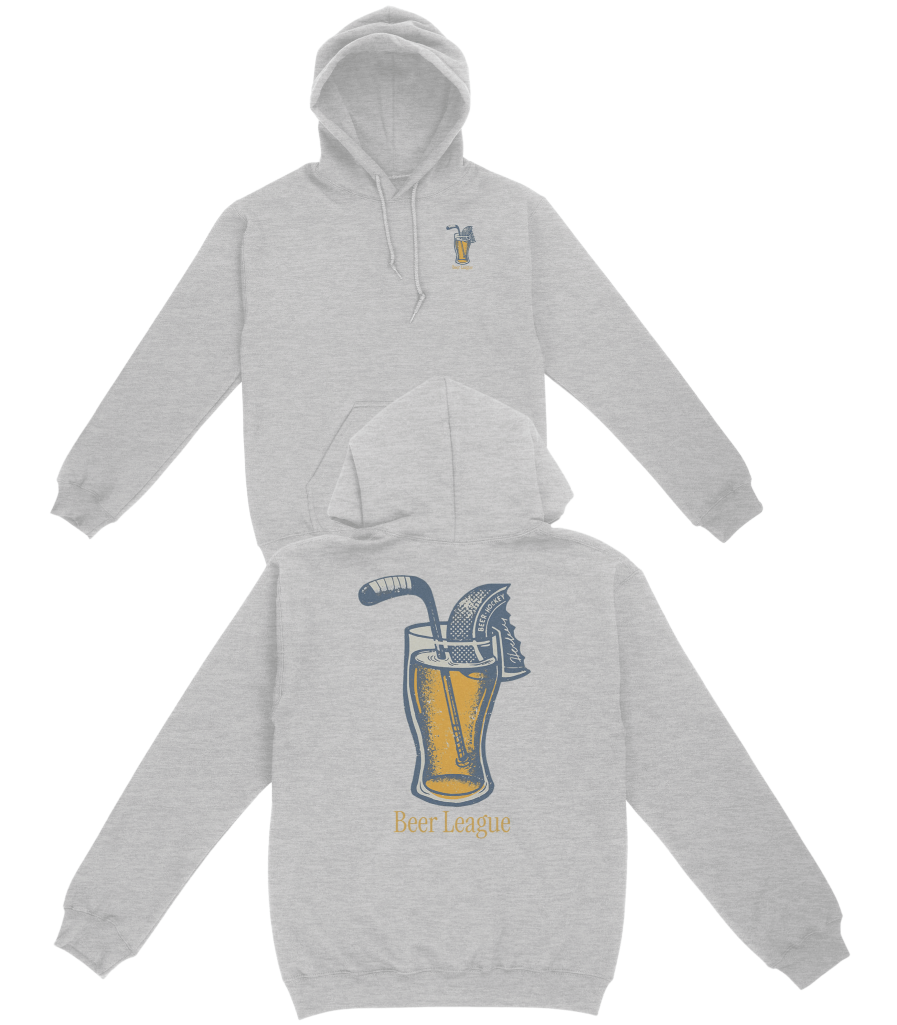 Beer League Hockey Basic Hoodie - Old Time Sports