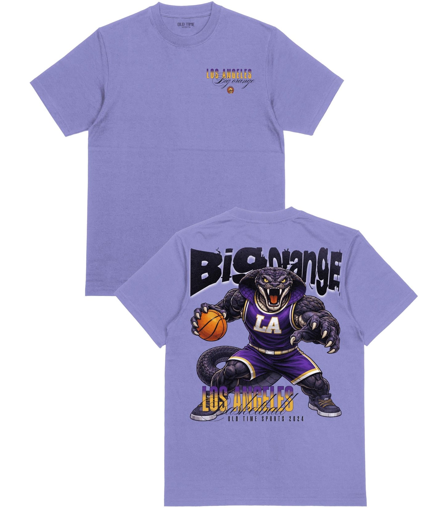 Big Orange Basketball T-Shirt - Old Time Sports