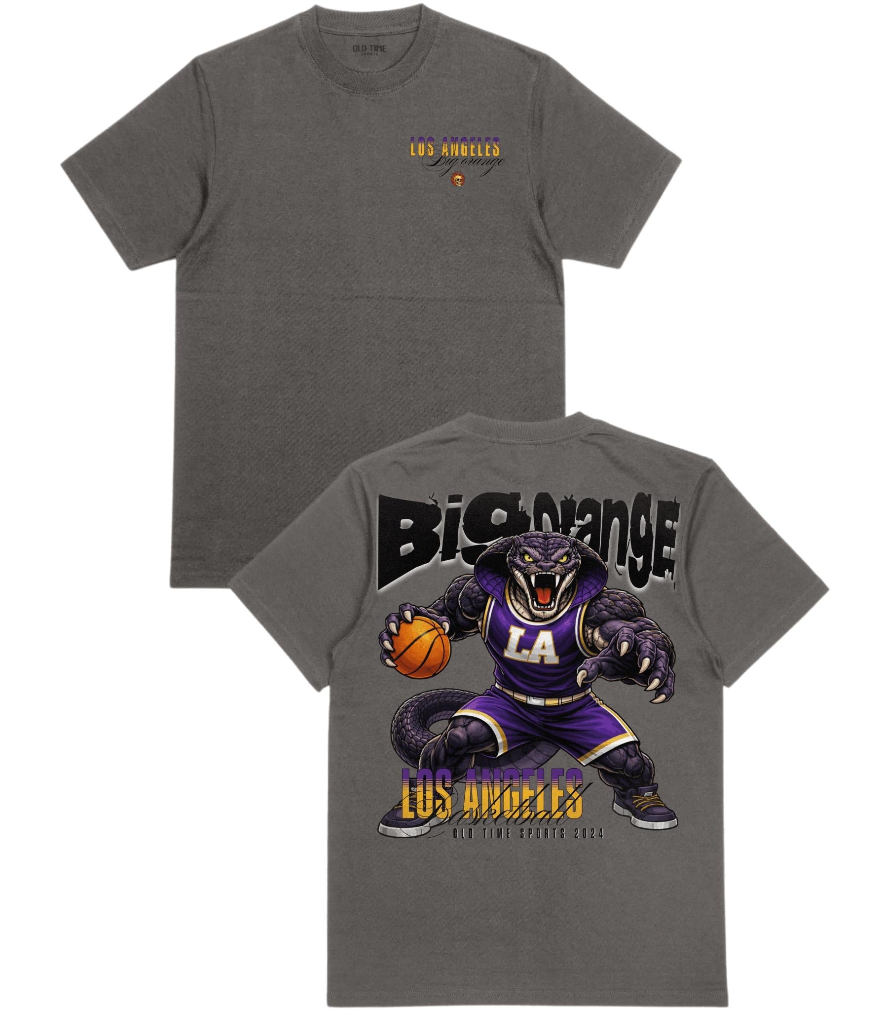 Big Orange Basketball T-Shirt - Old Time Sports