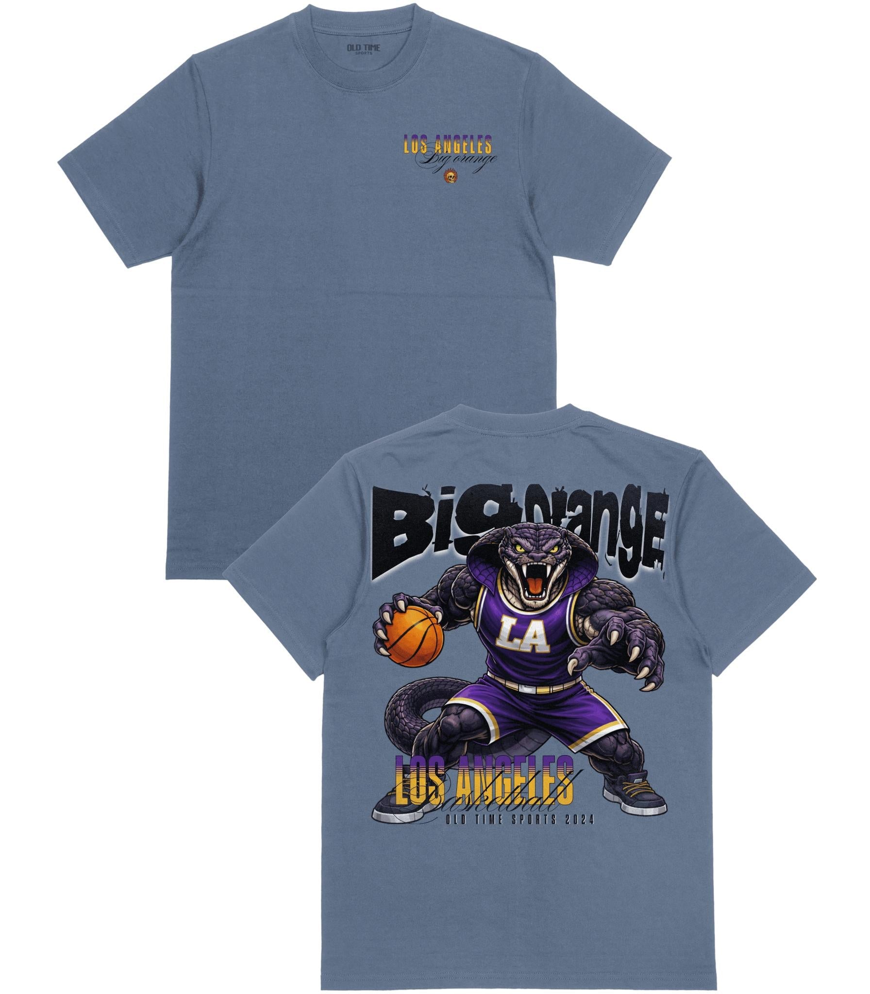 Big Orange Basketball T-Shirt - Old Time Sports