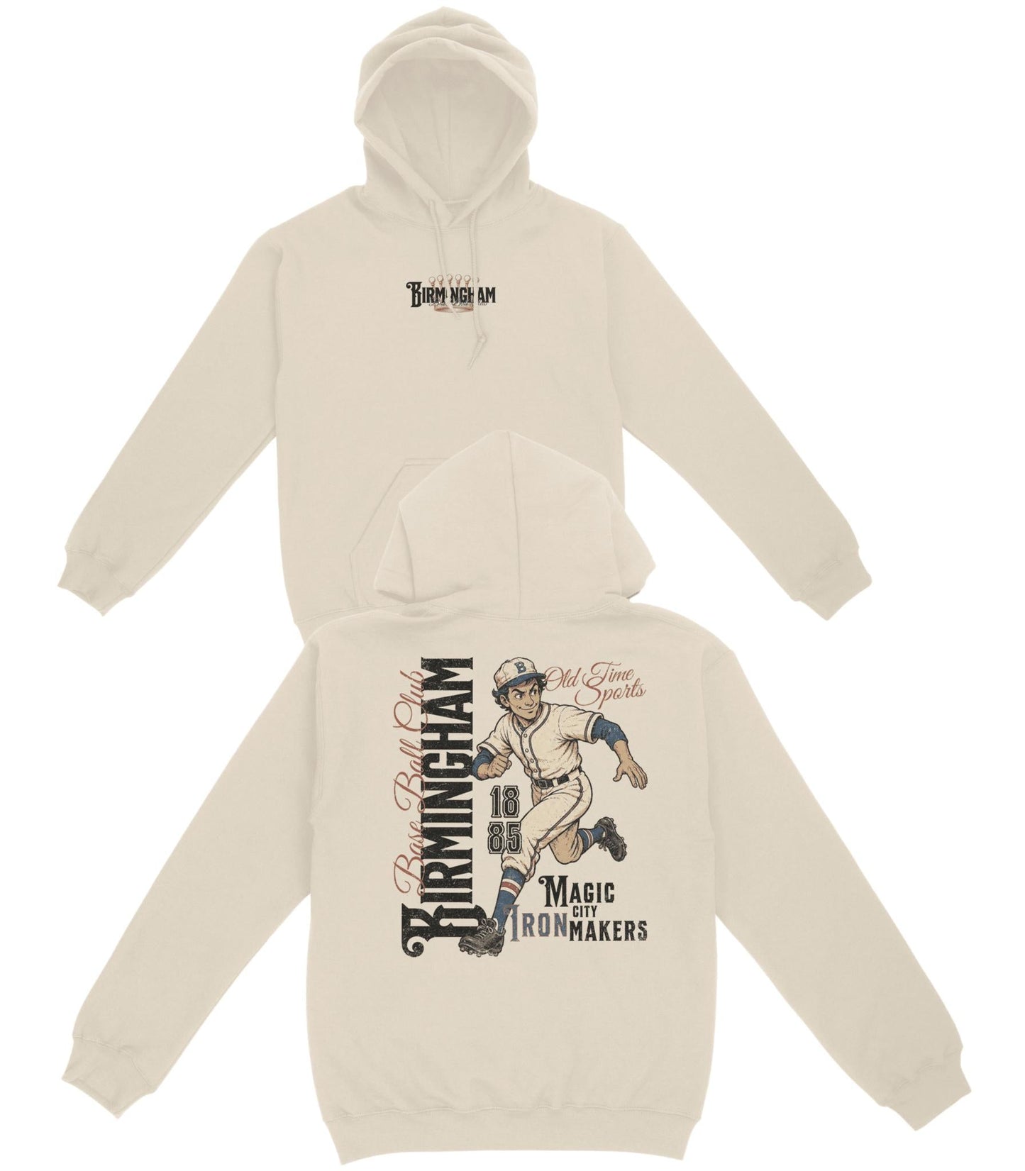 Birmingham Base Ball Club Basic Hoodie - Old Time Sports