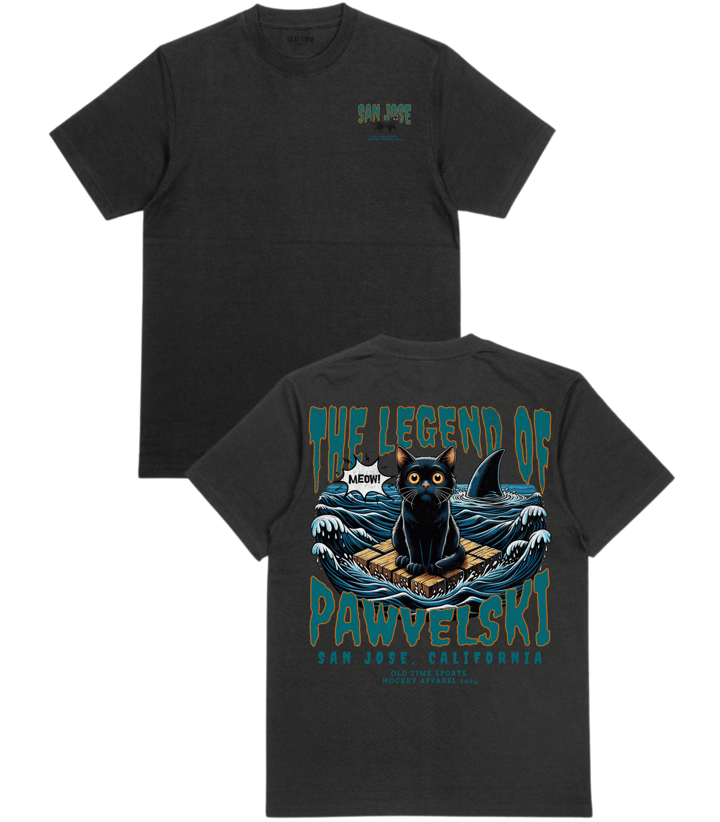 Black Cat T-Shirt - Old Time Sports