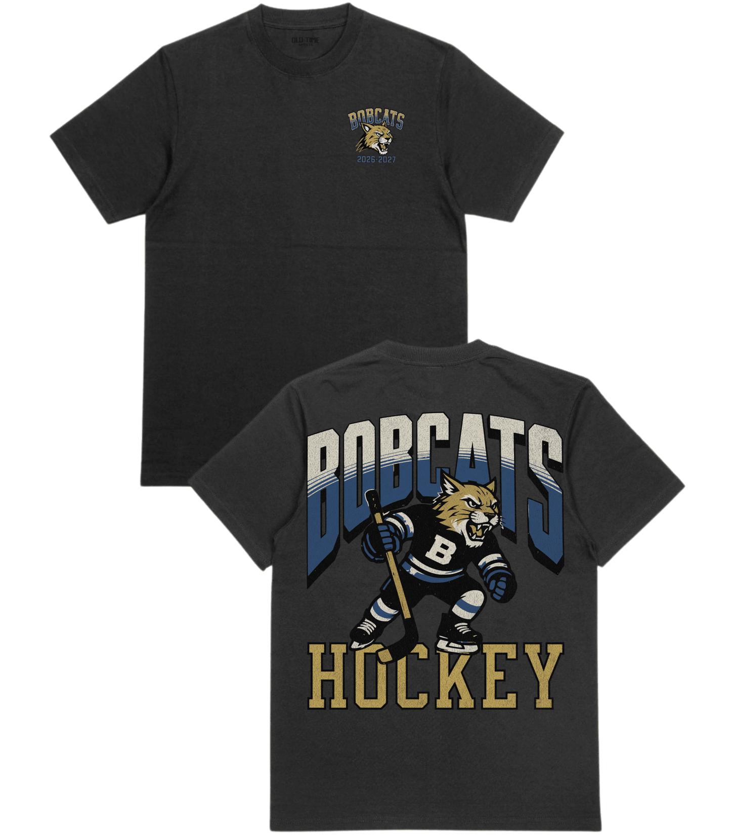Bobcats Hockey Adult T-Shirt - Old Time Sports
