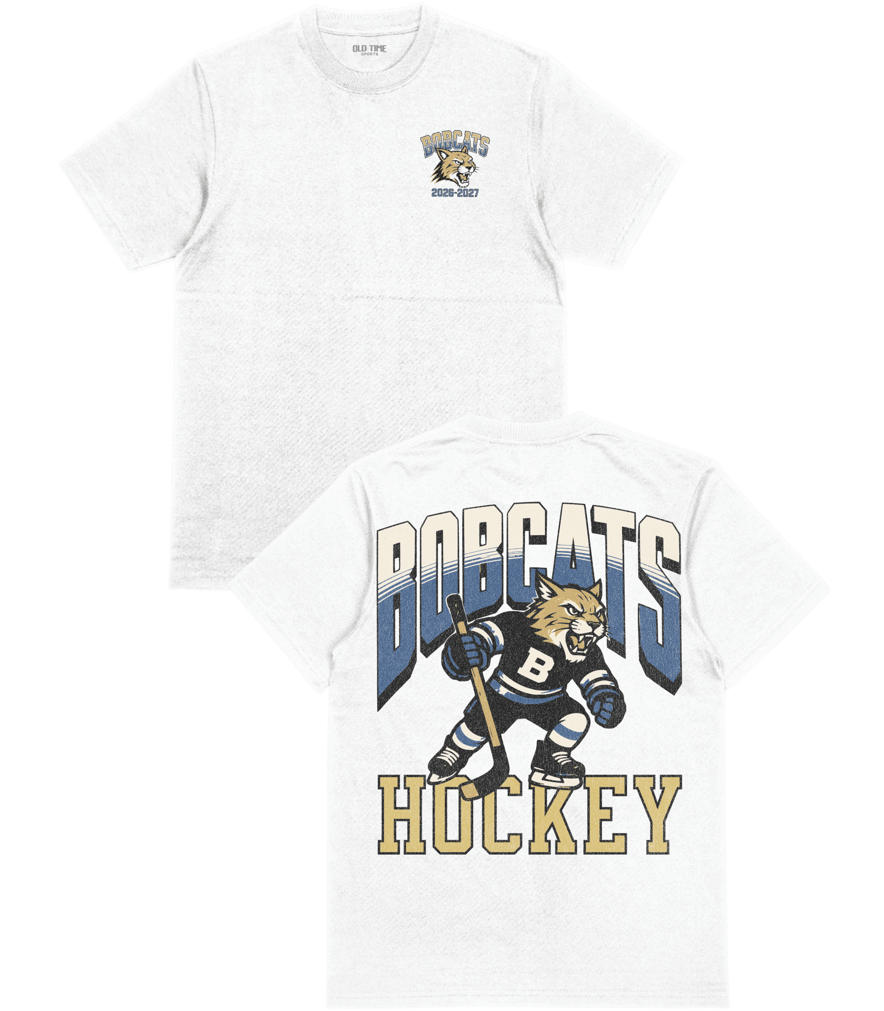 Bobcats Hockey Adult T-Shirt - Old Time Sports