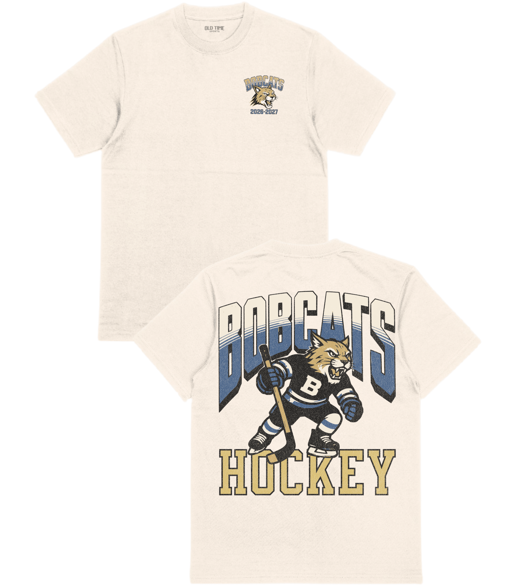 Bobcats Hockey Adult T-Shirt - Old Time Sports