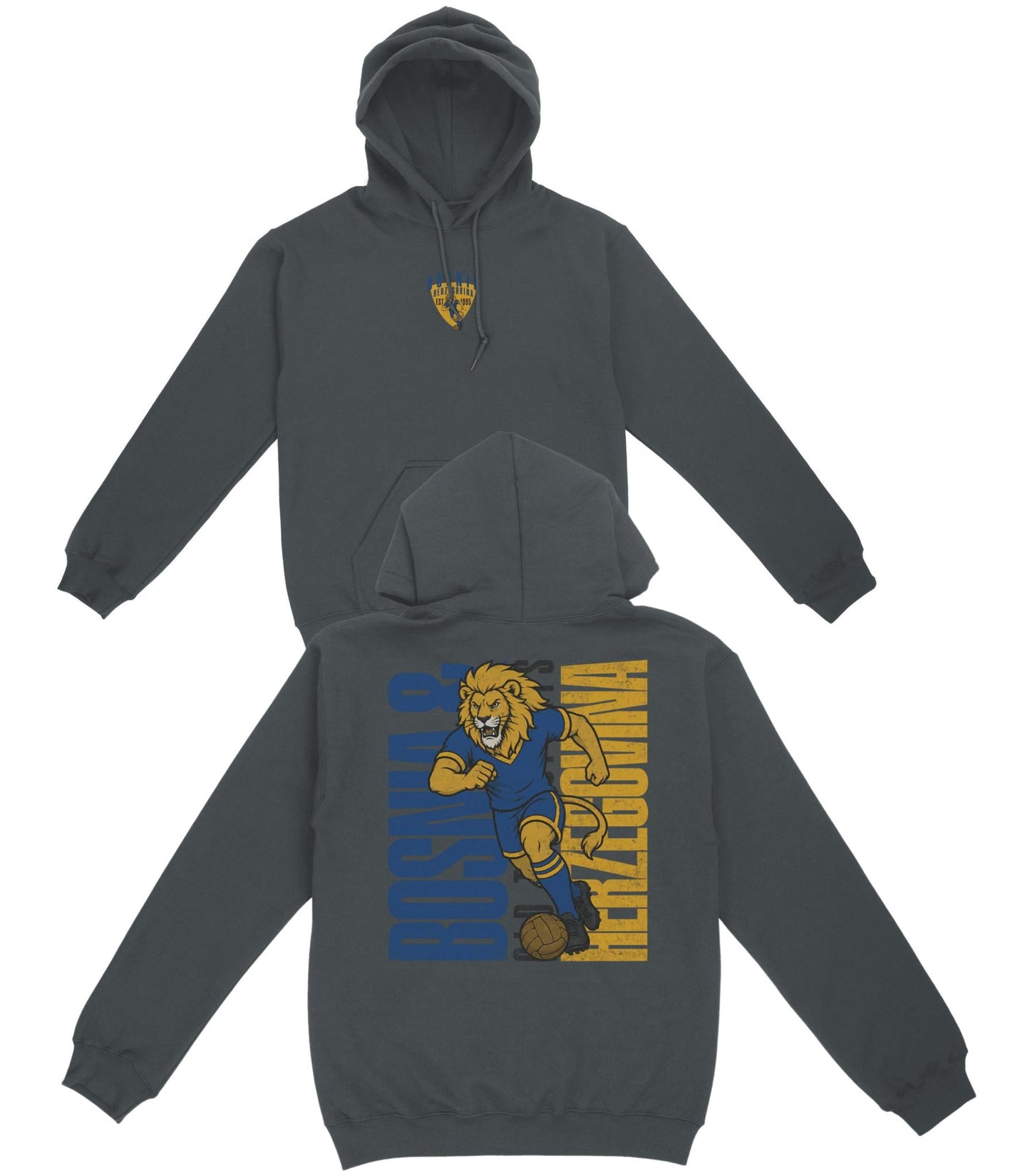Bosnia & Herzegovina Football Basic Hoodie - Old Time Sports