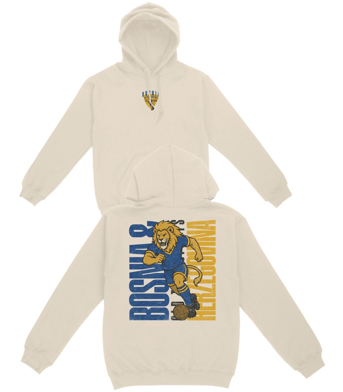 Bosnia & Herzegovina Football Basic Hoodie - Old Time Sports