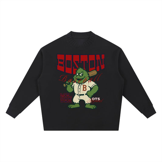 Boston Baseball Appl. Knitted Sweater - Old Time Sports