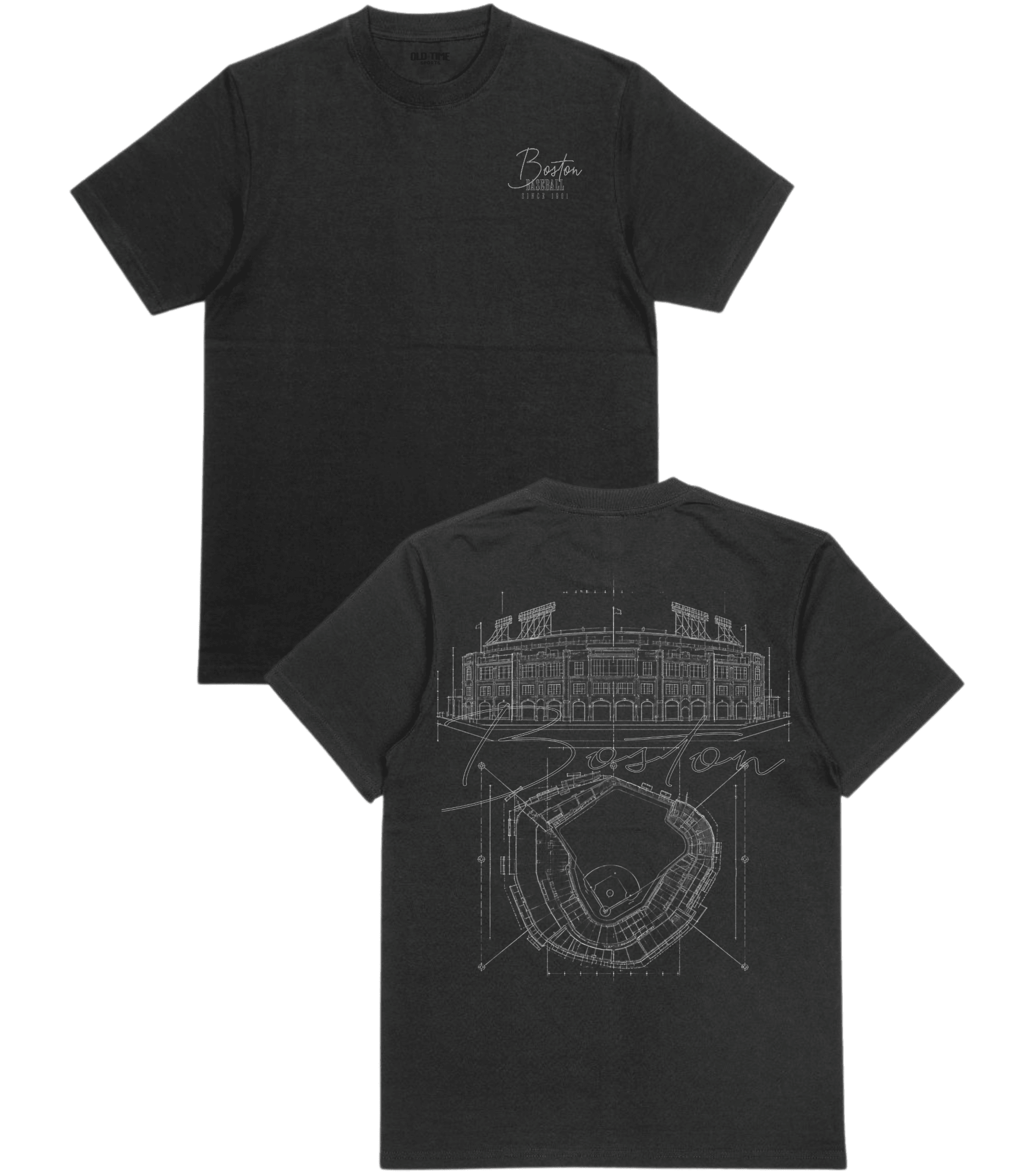 Boston Blueprints T-Shirt - Old Time Sports