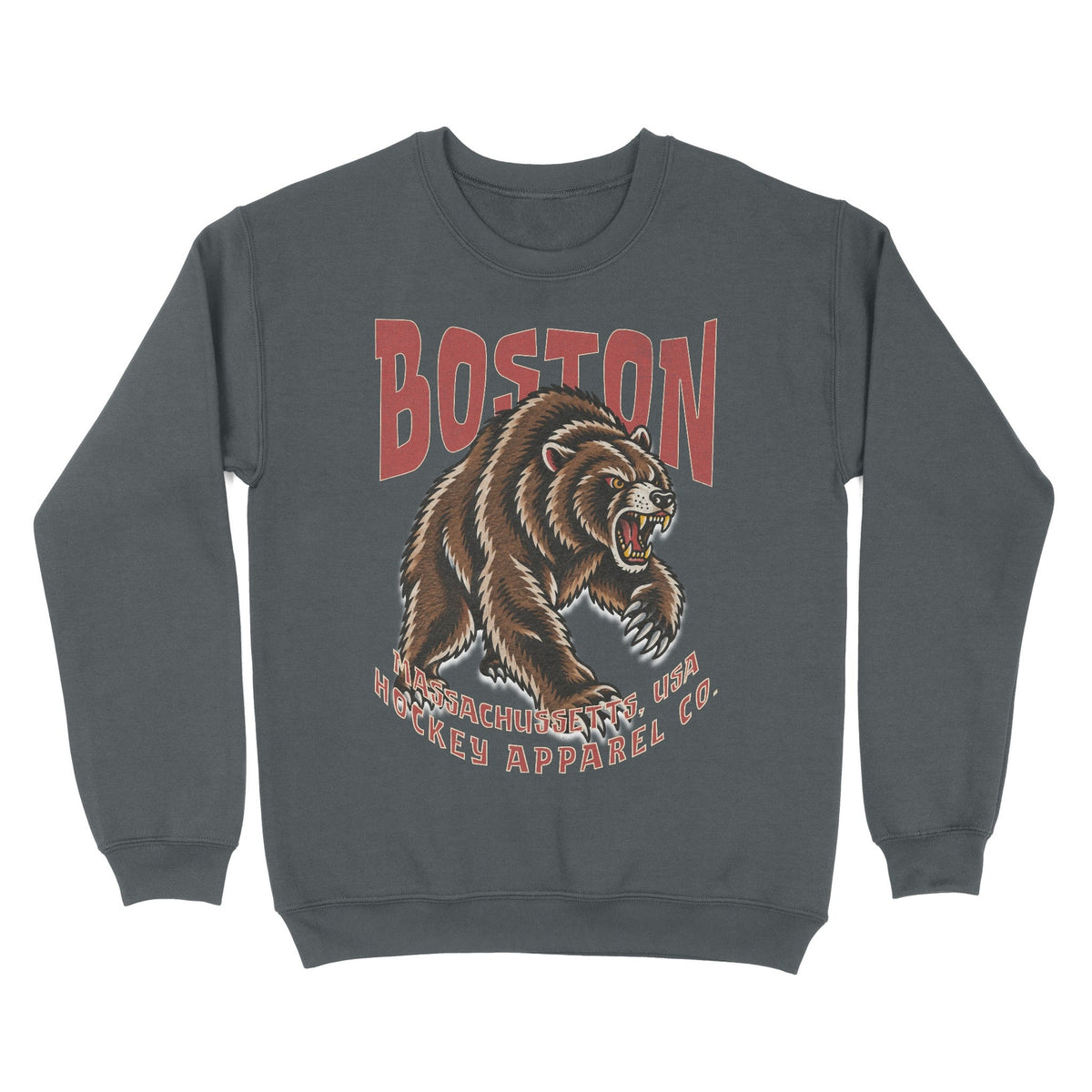 Boston Hockey Appl. Crewneck - Old Time Sports