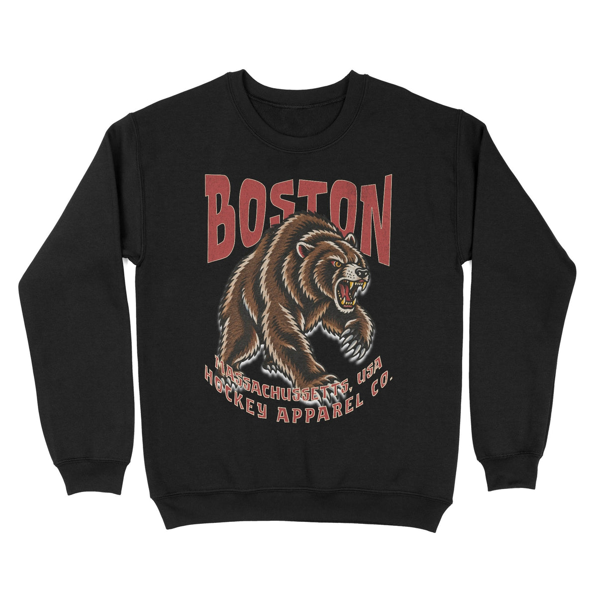 Boston Hockey Appl. Crewneck - Old Time Sports