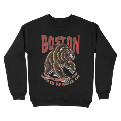 Boston Hockey Appl. Crewneck - Old Time Sports