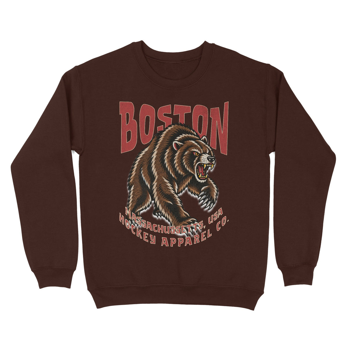 Boston Hockey Appl. Crewneck - Old Time Sports