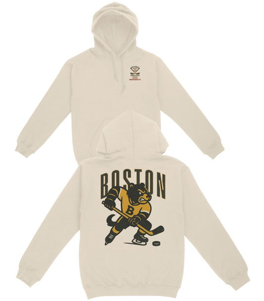 Boston Hockey v1 Basic Hoodie - Old Time Sports