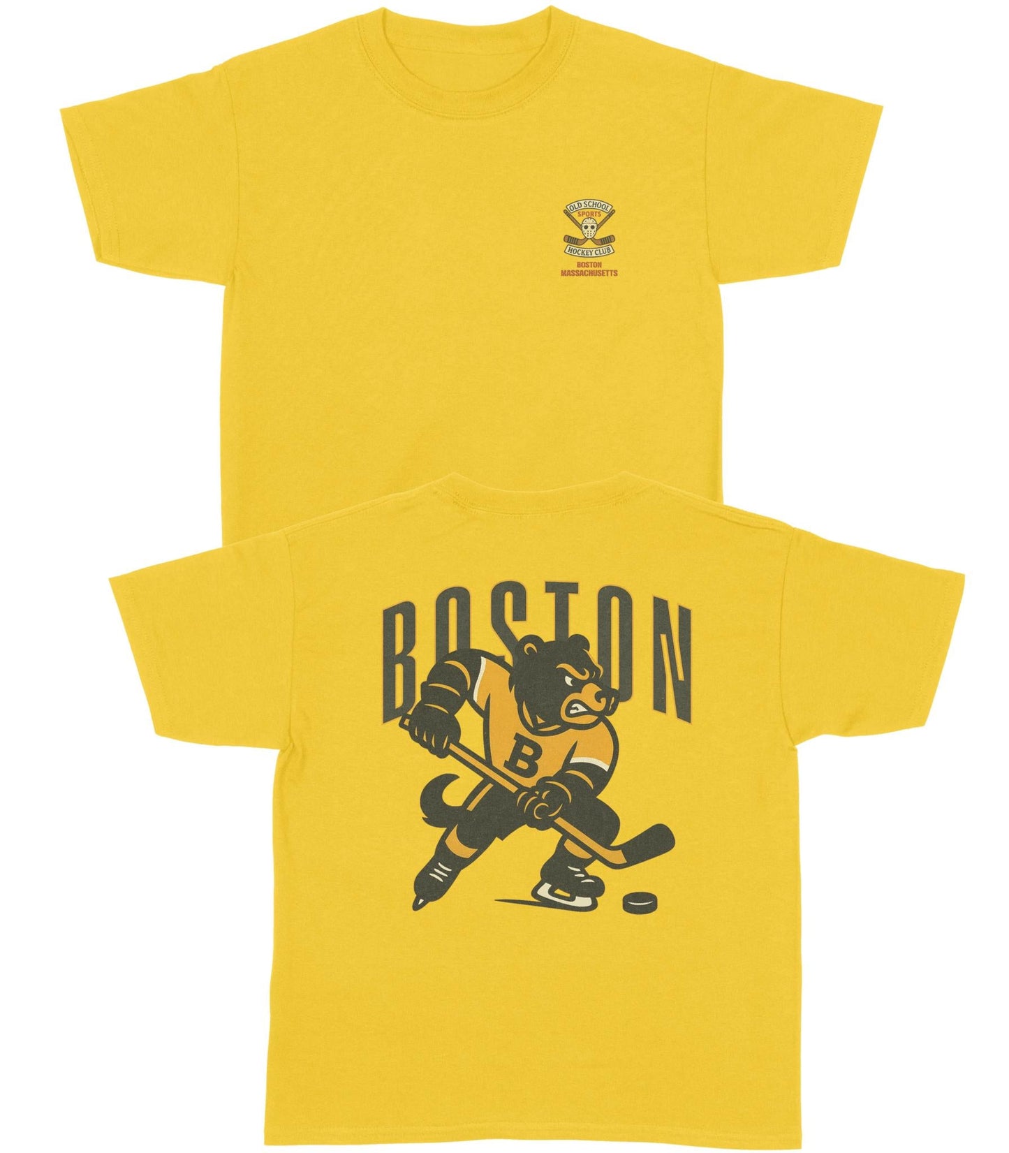Boston Hockey v1 YOUTH T-Shirt - Old Time Sports