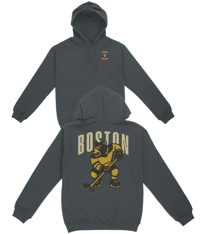 Boston Hockey v2 Basic Hoodie - Old Time Sports