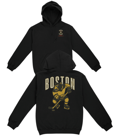 Boston Hockey v2 Basic Hoodie - Old Time Sports