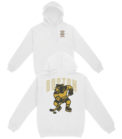 Boston Hockey v2 Basic Hoodie - Old Time Sports