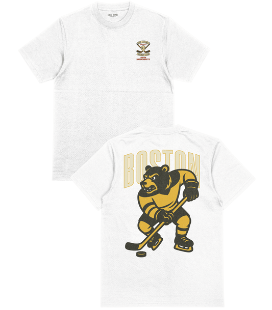 Boston Hockey v2 T-Shirt - Old Time Sports