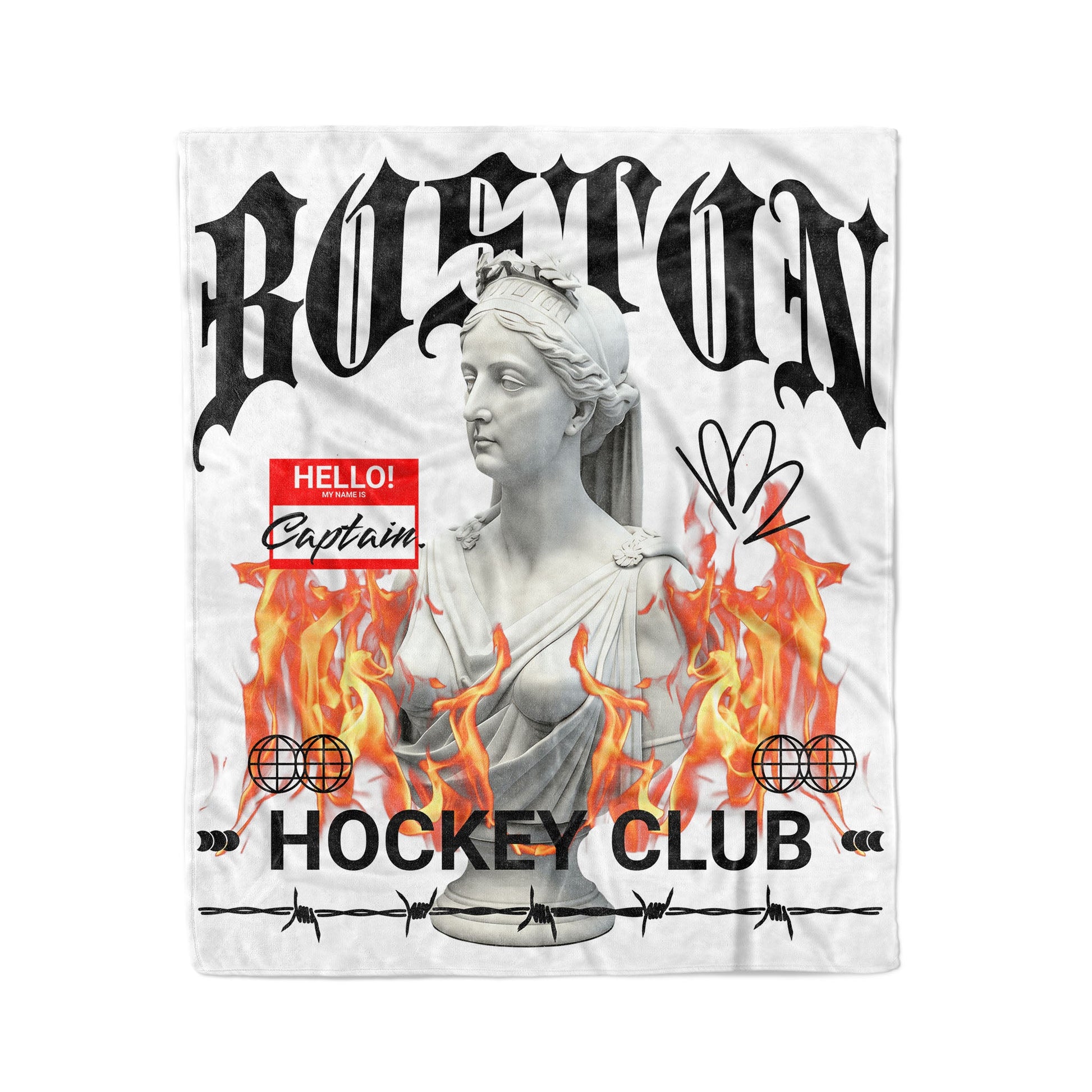 Boston Women's HC 50x60in Fleece Blanket - Old Time Sports